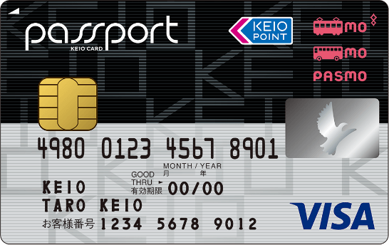 京王パスポート PASMOカード VISA