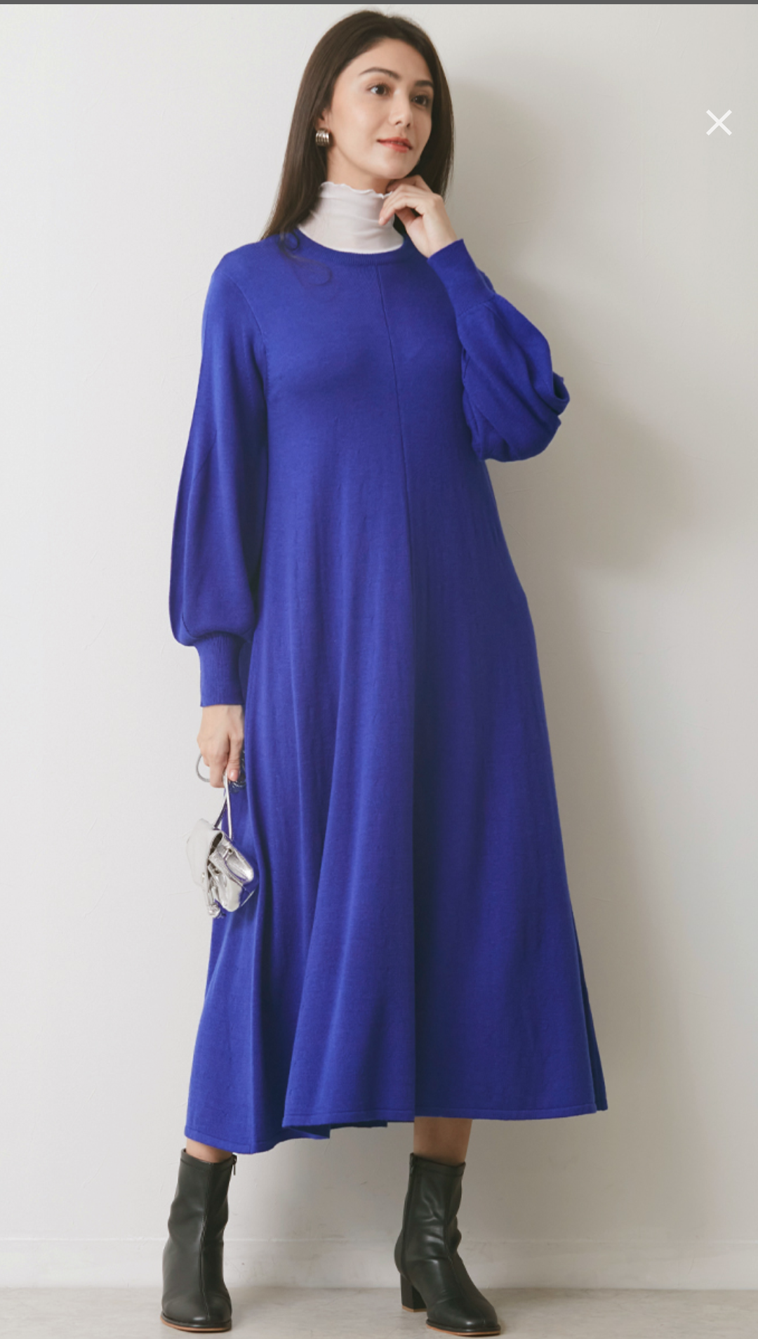 ロングワンピース アディアム フォクシー 美品✨ コンバーチブルニット ロングワンピース アディアム フォクシー 美品✨ コンバーチブルニット