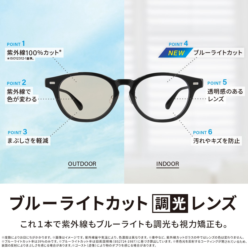 これ1本でALL OK！Zoffのブルーライトカット機能付き調光レンズ｜ゾフ