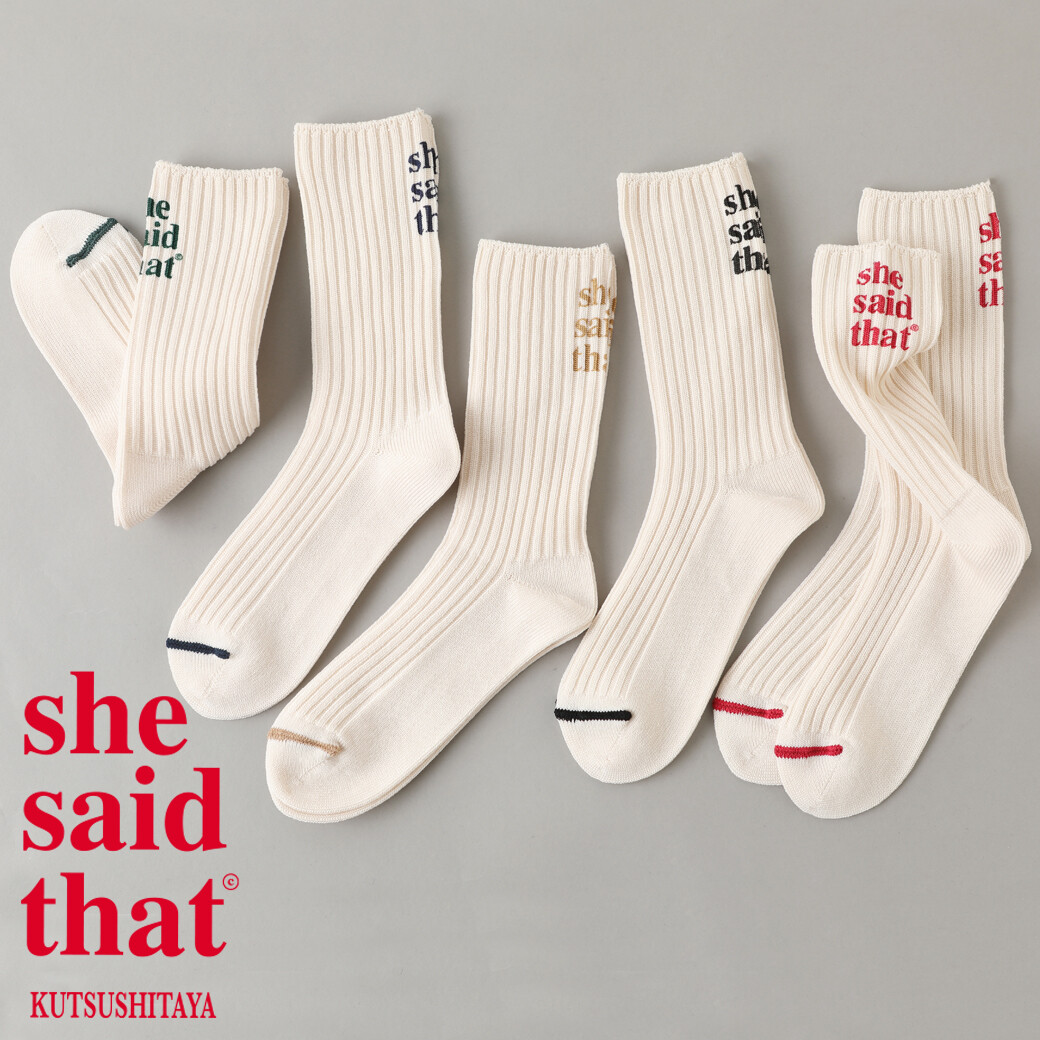 韓国の人気ブランド She Said That とのコラボソックス 靴下屋 ショップニュース せいせき 京王聖蹟桜ヶ丘ショッピングセンター