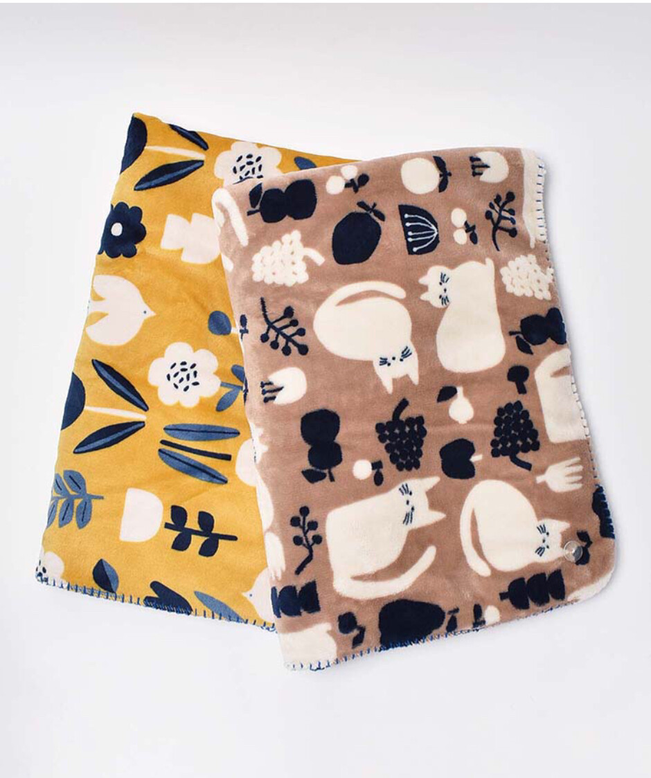 あったかアイテム😌スワンネル3wayブランケット🧡｜Bleu Bleuet