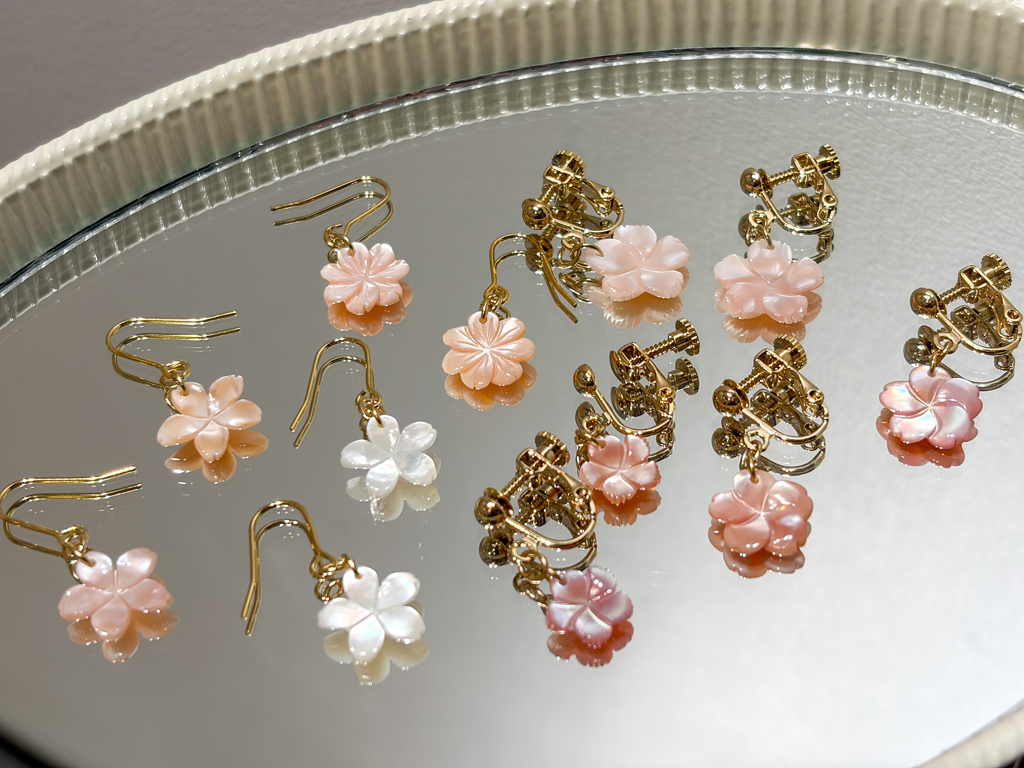 S*A様 Blooming DAISY イヤリング　casaceleste 🌸今年も桜アクセサリーの季節がやってきました🌸｜デイジールイス