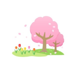 春のキッズお絵かき展示