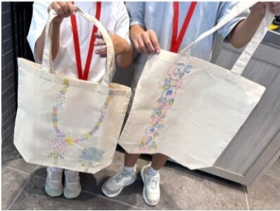 野菜スタンプでオリジナルエコバックづくり