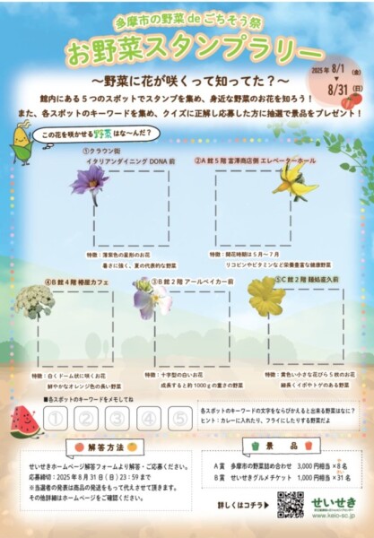 せいせきお野菜スタンプラリー