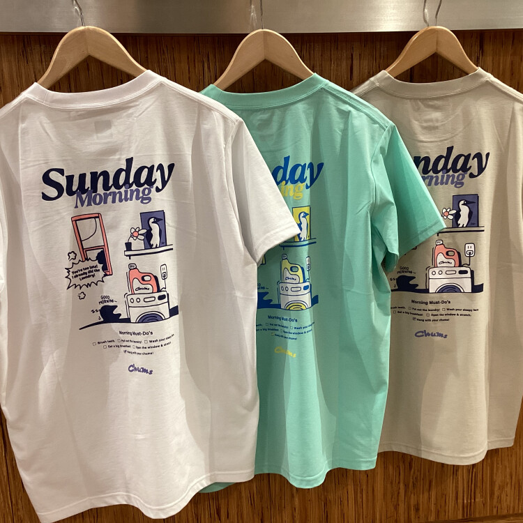 【CHUMS】“日曜日の寝坊”がテーマ！？あそびゴコロ満載のドライポケットTシャツ