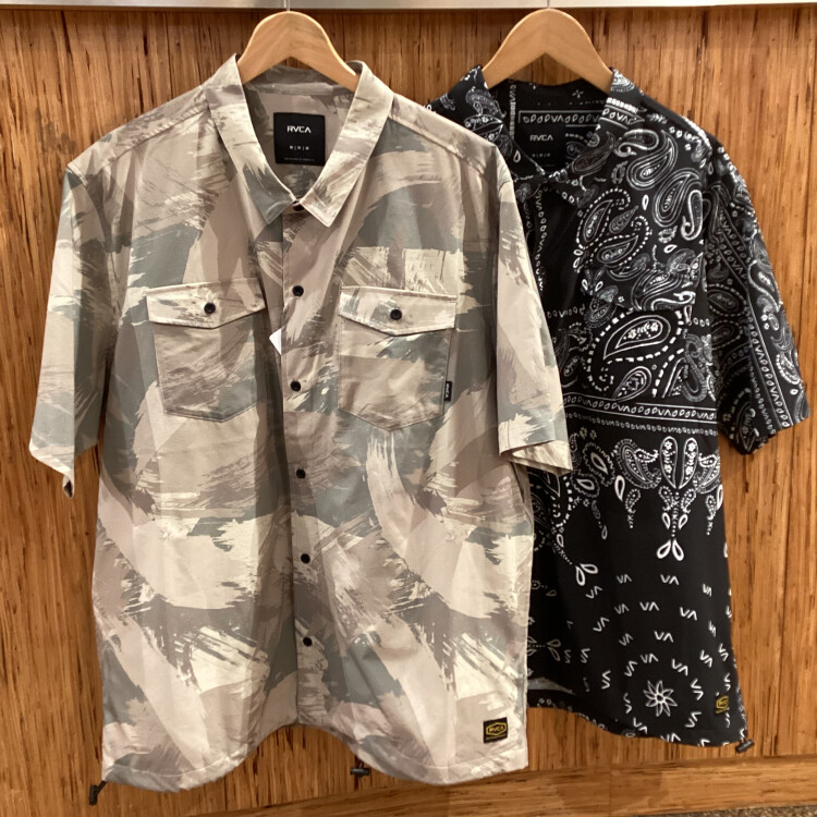 【RVCA / ルーカ】大人気ブランドから主役級の新作総柄半袖シャツが入荷！