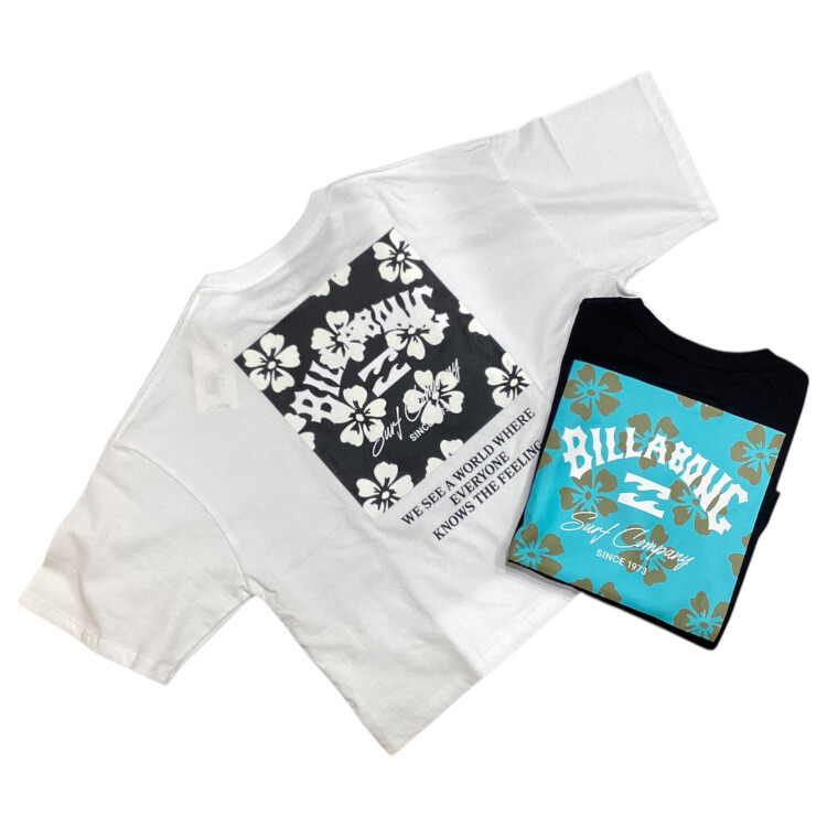 【BILLABONG】トレンドのクロップド丈！新作ロゴTシャツ入荷