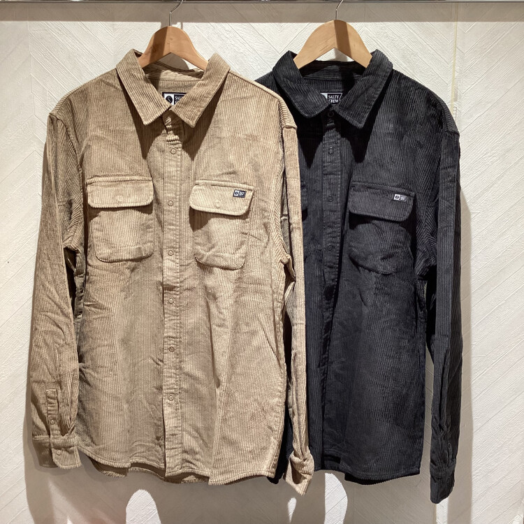 【秋冬の羽織りに最適】SALTY CREWのコーデュロイシャツが入荷＆おすすめスタイリング！