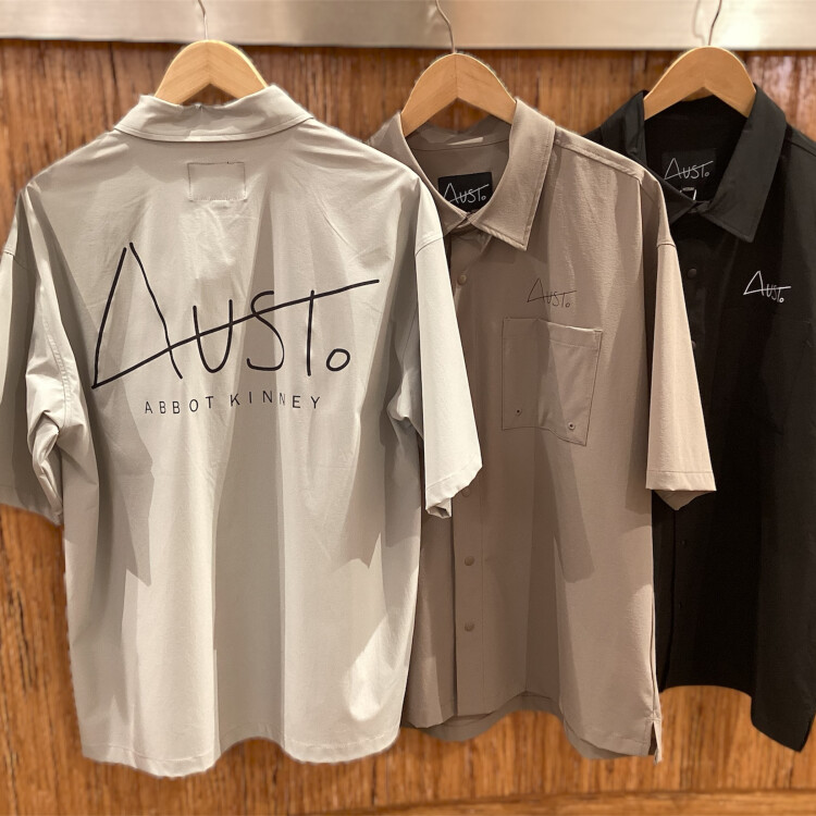 【新入荷】AUST. (オースト) ABBOT KINNEY バックプリント 半袖シャツ