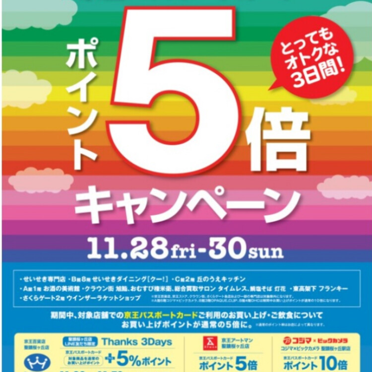 📢パスポートポイント5倍の機会に❗️