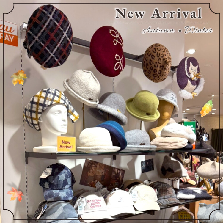敬老の日のプレゼントにもオススメ🎁オシャレなお帽子が続々と入荷中ー✨