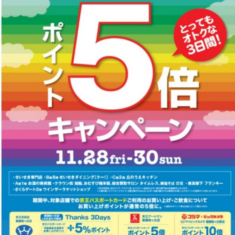 パスポートポイント５倍のご案内✨