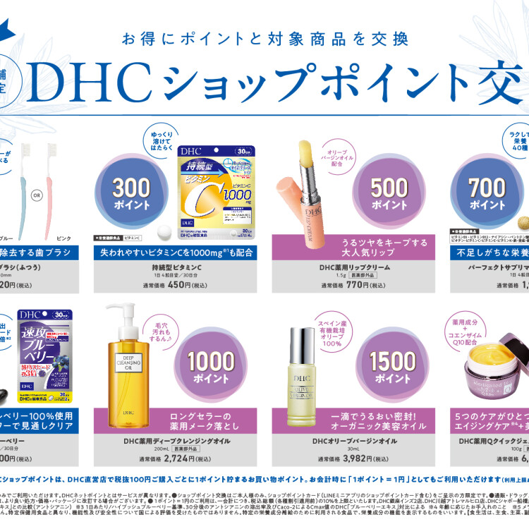 ★DHCショップポイントについて★