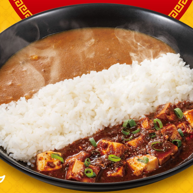 【まもなく終了】麻婆飯とC&Cカレーの合盛り