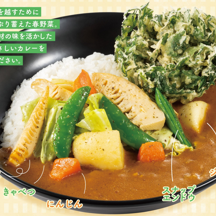 【期間限定】春の野菜カレー