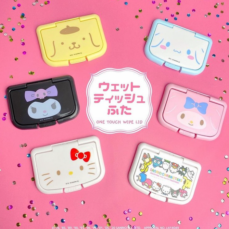 人気商品のウエットティッシュのフタシリーズにサンリオキャラクターが仲間入り！