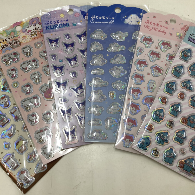 大人気サンリオキャラクターぷくっとシールが再入荷しました！