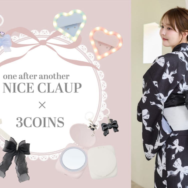 【7/11開始❣️】one after another NICE CLAUP ✖️ 3COINS コラボ