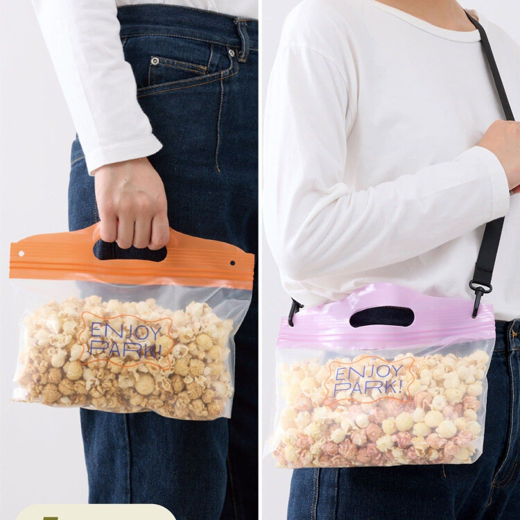 【再入荷‼️】ポップコーン用ジップバッグ5枚セット🍿