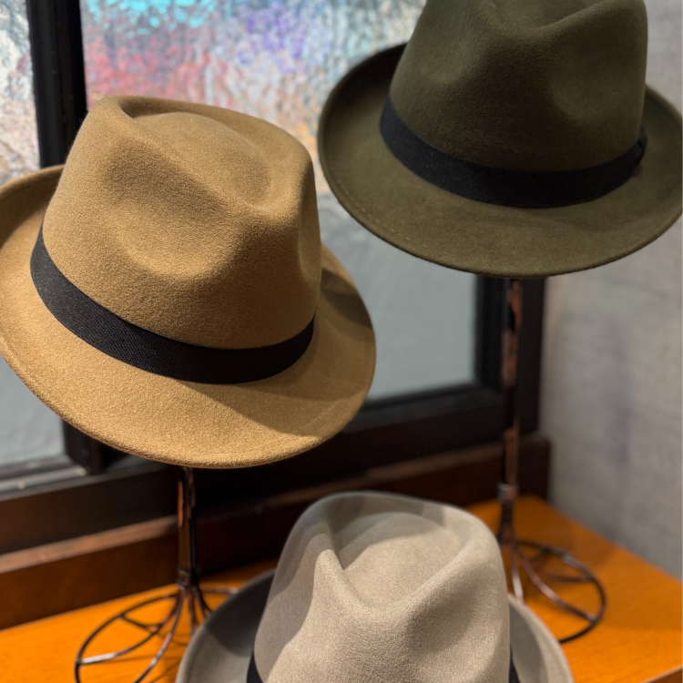 【おすすめ商品のご紹介】 フェルト 中折れハット