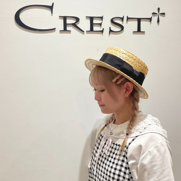 【おすすめ商品のご紹介】 田中帽子店　花麦カンカン帽